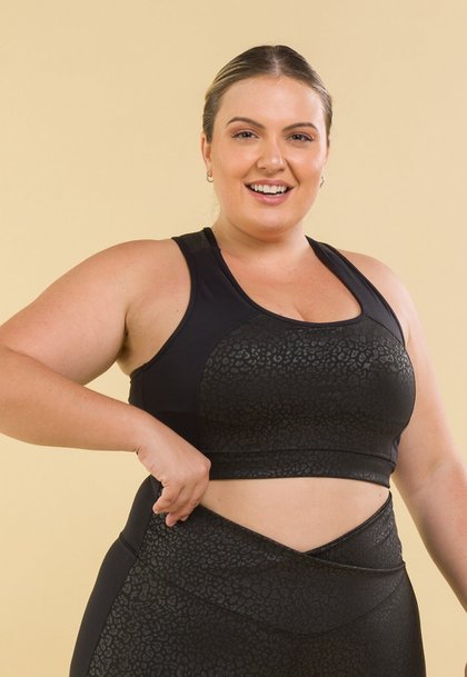 t0029 01 top esportivo fitness feminino preto animal print plussize ilhota ilhasrio 01