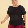 ce011 01 camiseta blusa fitness feminina allsizes plussize longa comprida tule preto ilhota ilhasrio 01