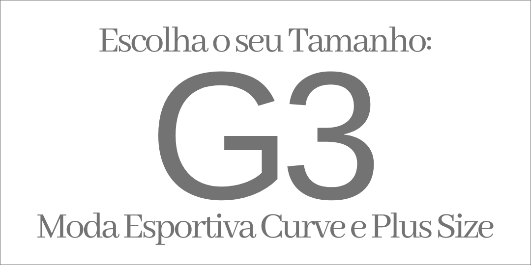 PLUS MODA ESPORTIVA TAMANHO G3