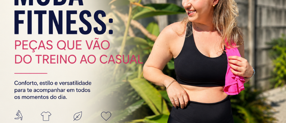 Moda Fitness: Peças que Vão do Treino ao Casual Moda Fitness: Peças que Vão do Treino ao Casual